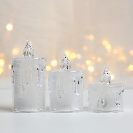 24 шт., светодиодные электронные свечи, безопасные, реалистичные, беспламенные, на батарейках, свечи для украшения дома, фестиваля