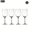 4 шт./компл. KING CRYSTAL хрустальные бокалы для белого или красного вина в итальянском стиле для дегустации вин, годовщина свадьбы или Рождество, кристально чистое стекло премиум-класса Lo