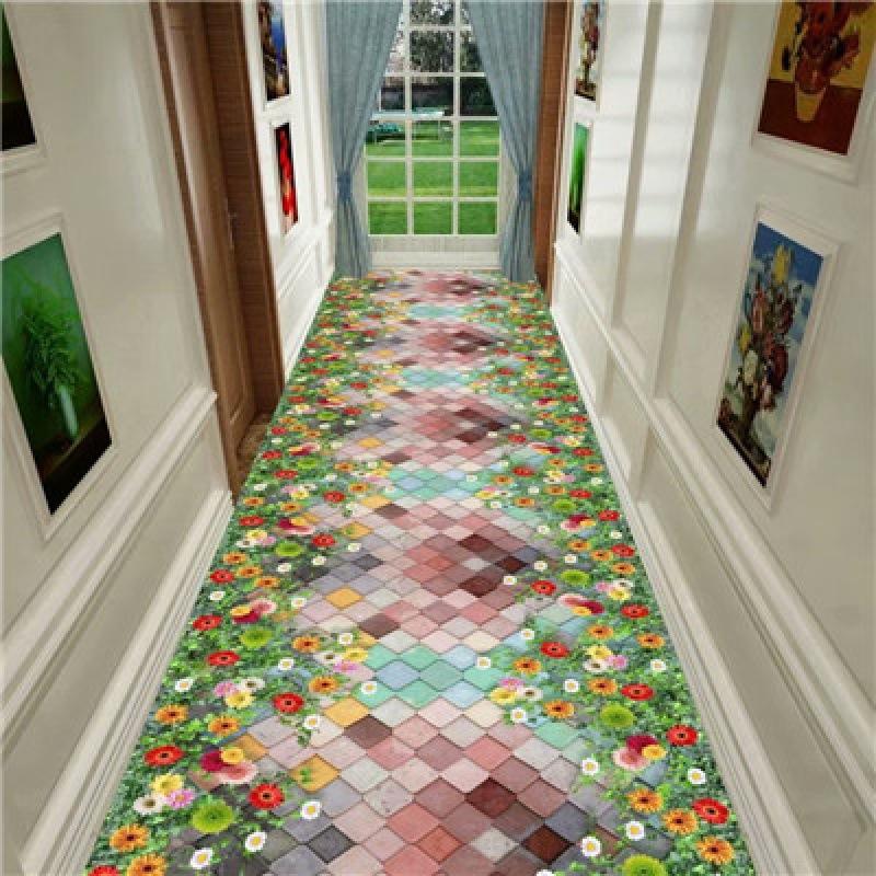 3D Pattern Sunflower Print Carpet, Living Room Bedroom Home Decoration Carpet Bathroom Balcony Non-slip Doormat Birthday Present