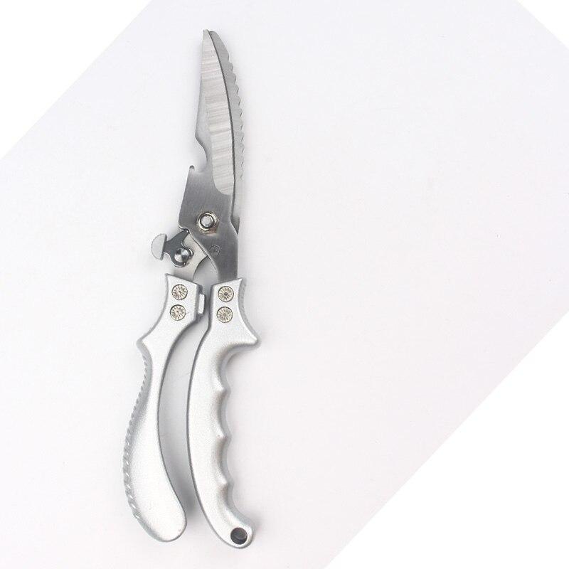 Кухонные мощные ножницы для куриных костей, ножницы для резки курицы, утки, рыбы, ножницы из нержавеющей стали, весы, чистые ножницы для повара, нож