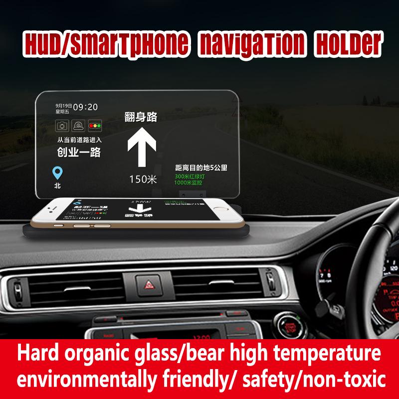 6-дюймовый универсальный H6 автомобильный HUD проекционный дисплей проектор для телефона навигация смартфон держатель GPS Hud для любого автомобиля проекционный дисплей