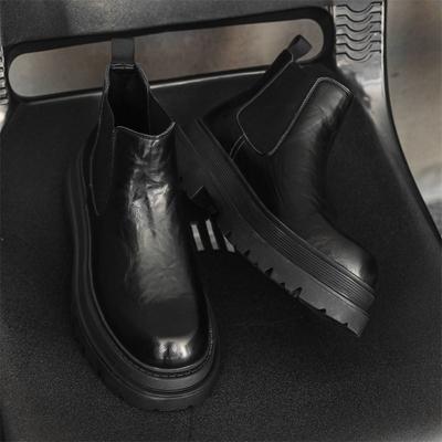 Квадратная головка толстая подошва универсальные молодежные низкие туфли на среднем каблуке высокие ботинки Martin 1683-J