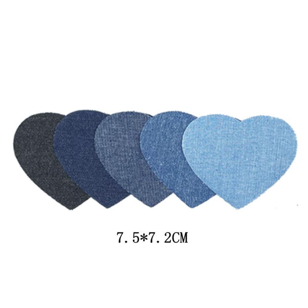 Cute Pattern Iron-on Patches 5 Colors Embroidered Patches Cute Jeans Patches for Jeans Repair