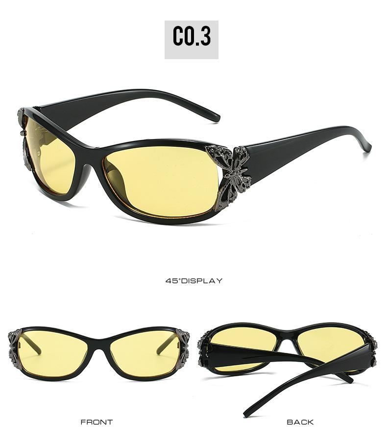 Модные солнцезащитные очки с поляризацией и дизайном бабочки, трендовые облегающие спортивные солнцезащитные очки с защитой UV400, солнцезащитные очки для женщин