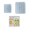 Fashionable Versatile Sturdy Silicone Mould Portable Craft Supplies Accessory for Stylish Button Shaped Creation