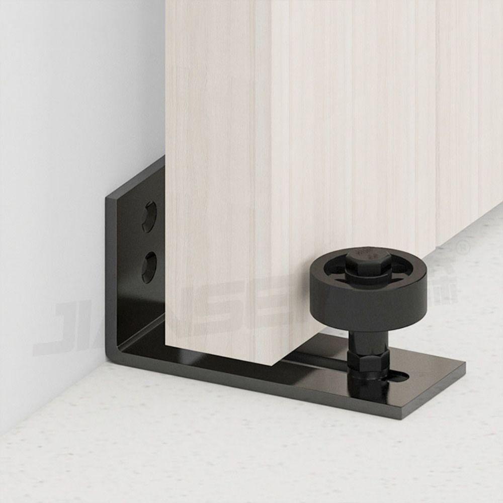Flat Bottom Barn Door Floor Guide Carbon Steel Sliding Door Hardware Flush Design Window Rollers