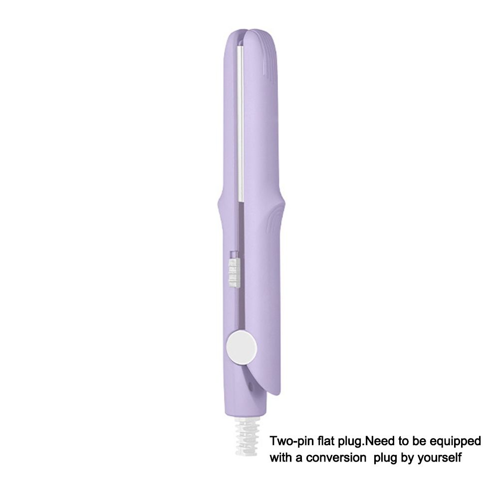 2-in-1 Curling Wand & Flat Iron USB Hair Curler Mini Electric Splint  Hair Styling