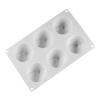 Christmas Hat Silicone Mousse Mold - 6 Cavities for Holiday Cakes