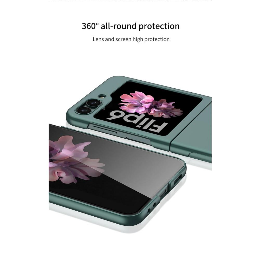 Ультратонкий жесткий чехол для телефона из ПК для Samsung Galaxy Z Flip 6 5 4 3, противоударный чехол для задней панели