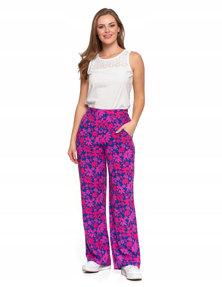 Women's Viscose Trousers Wide Legs Patterned Elegant MORAJ M PATT 4