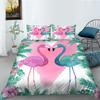 3D Animal Pattern Bedding Bird Print Quilt Cover Pillowcase 2 or 3 Full Size Twin Bed Microfiber Fabric Soft Washable Zipper Home Decoration