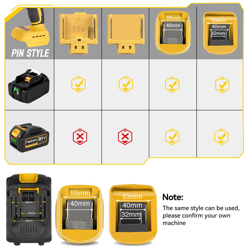 MELLWIN 15000 мАч 21 В макс. перезаряжаемый литий-ионный аккумулятор для электроинструментов Makita