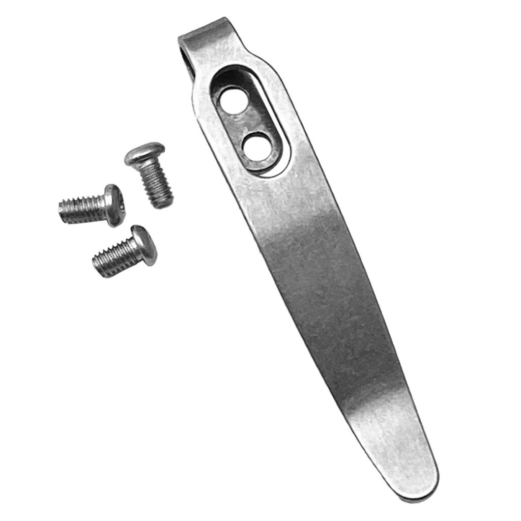 1 комплект DIY складной ножевой зажим 420 нержавеющая сталь карманные зажимы задние зажимы для складного ножевого карманного зажима с винтом