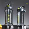 Large-capacity Sports Water Bottle 2 Liters Trendy INS Style Straw Cup with Scale Portable Leak Proof Drop Resistant Water Cup