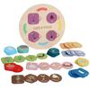 Wooden Educational Child Animal Plant Life Cycle Puzzle For Learning Early