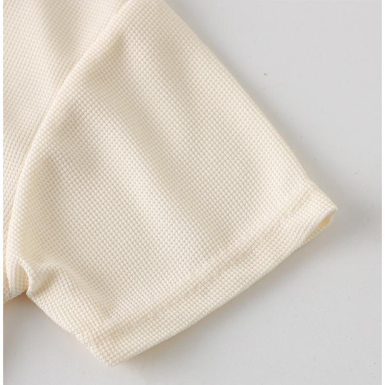 Летняя бейсболка с вафельным рисунком для мальчиков и девочек 0-5 лет, рубашка с короткими рукавами, шорты, комплект одежды из 2 предметов