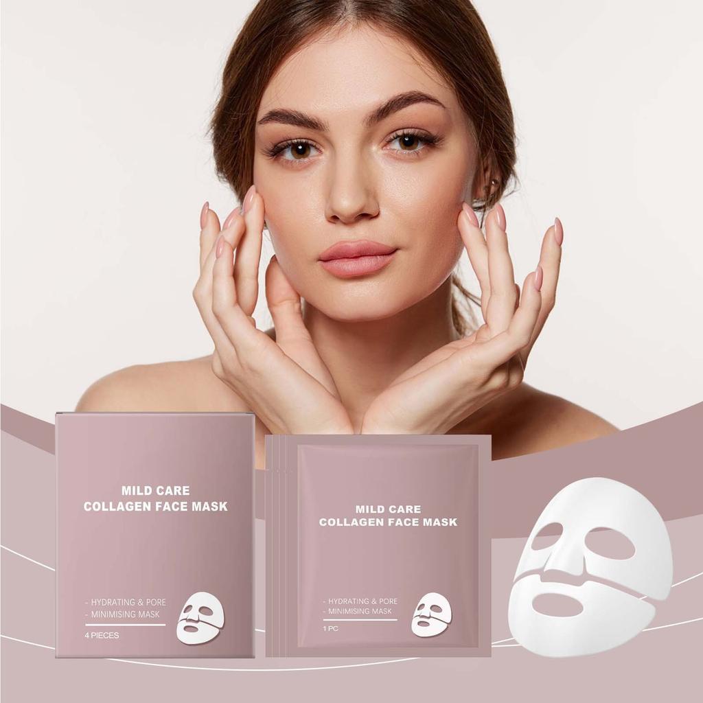 Коллагеновая увлажняющая маска Нежная увлажняющая и укрепляющая кожу Маска для ухода за нежной кожей и порами 1 мл