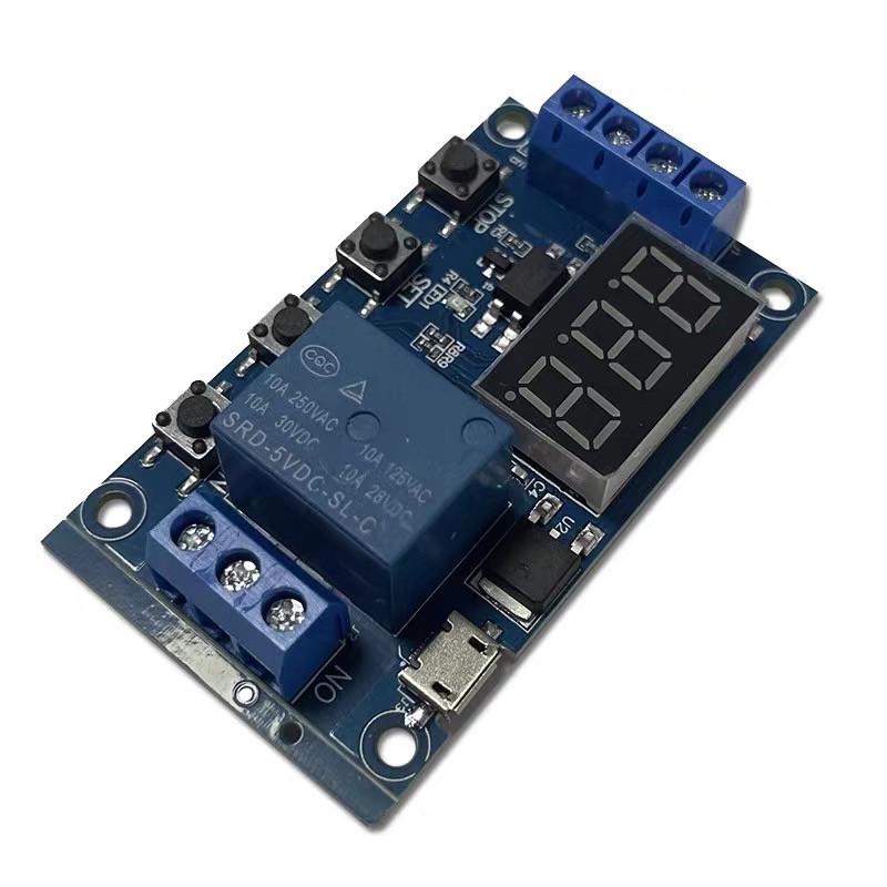 USB One-Way Relay Module with Power-Off Disconnect and Cycle Timer Switch