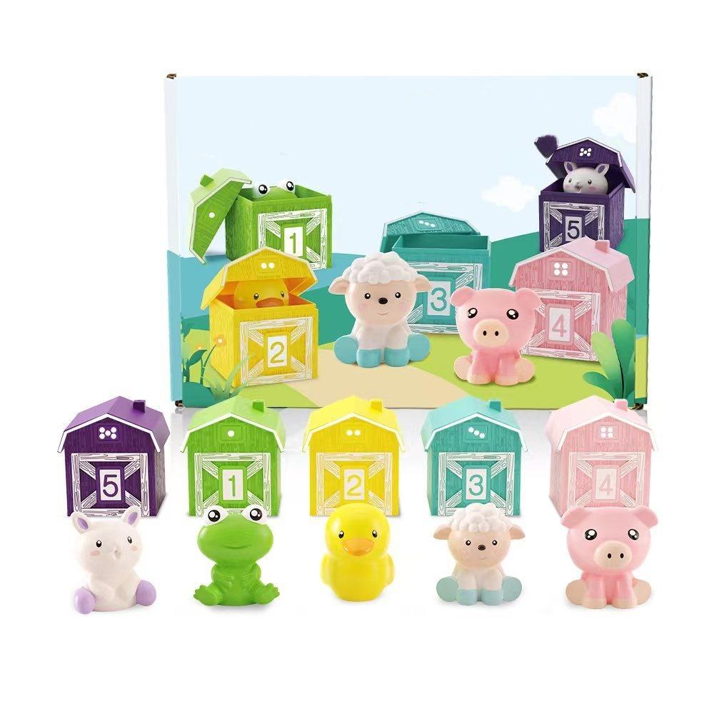 Color Sorting Animal Finger Puppets Early Education Toddler Learning Toys  Kids Toy