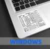 Наклейка для ноутбука MacBook от Shortcut Stickers