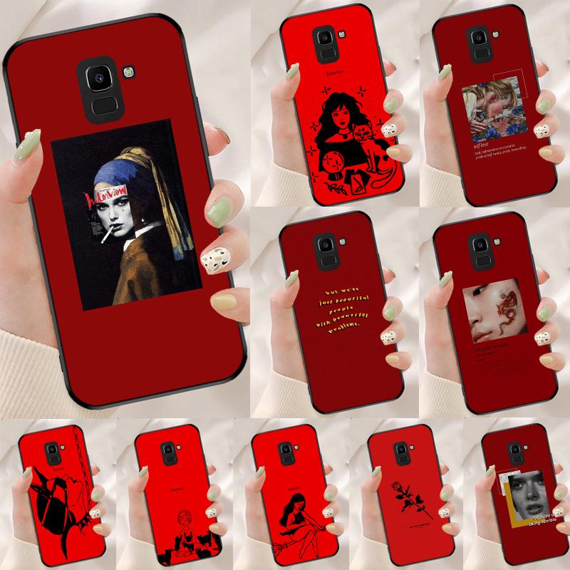 Красная Эстетика Рисунки Искусство Для Samsung Galaxy M33 M35 M55 M15 M12 M13 M14 M34 M54 M53 M21 M31 M11 M32 M52 M06 M16 Чехол