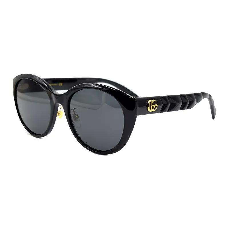 GUCCI Eyewear Round Frame Sunglasses (Unisex) Sunglasses GG0814SK 001
