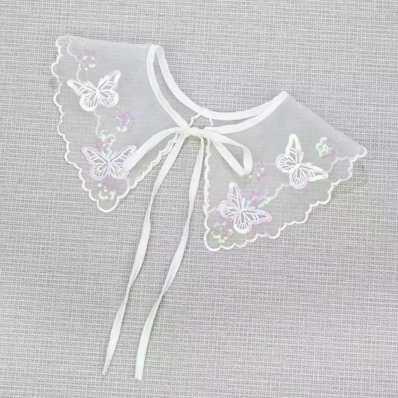 Autumn And Winter Fake Collar For Shirt Detachable Collars Lace False Collar Doll Collar Sweater Shirt Dress Decoration