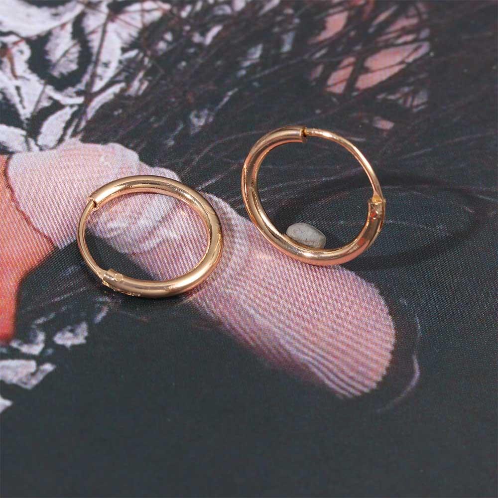 Women Silver Punk Style 3 Size Geometric Round Earring Hip-Hop Hoop Earrings Fashion Jewelry