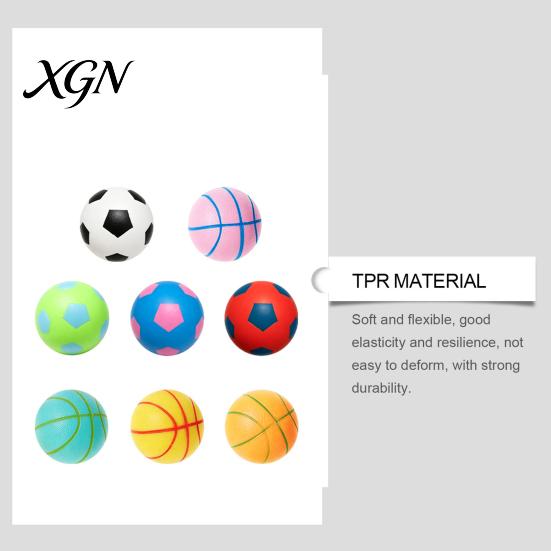 TPR Material Stress Toy Soccer Basketball Ball, Fidget Squeeze for Adults Kids, Soft Decompression Anxiety Relief, Party Birthday Gift Sensory