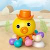 Детские пресс-игрушки, пластиковые игрушки для раннего образования, мультяшные сенсорные обучающие игрушки для детей 0-3 лет, детская звуковая цветная кукла для познания
