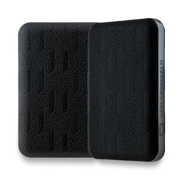 Karl Lagerfeld Inductive Powerbankklpb5Fpgksihk 15W 5000Mah Black/Black Karl Head Pin Magsafe