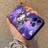 Милый чехол Sanrio Kuromi для iPhone XR 17Air 7 8 13 12 11 17 Pro Max 15 16 14 Plus XS Max Черный Мягкий чехол для телефона