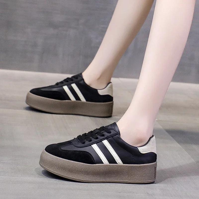 Ladies Spring Autumn New Fashion Casual Shoes Outdoor Lace Up Sneakers for Women Female Comfortable Versatile Sport Shoes