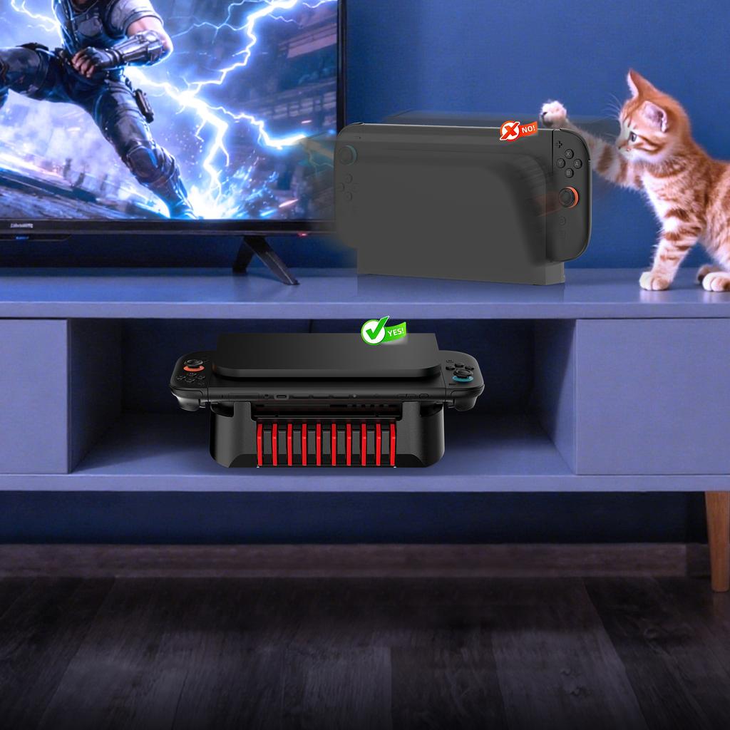 Горизонтальная подставка-основание для игровой консоли Nintendo Switch2, держатель для игровой консоли, горизонтальная подставка, аксессуары для Switch/OLED