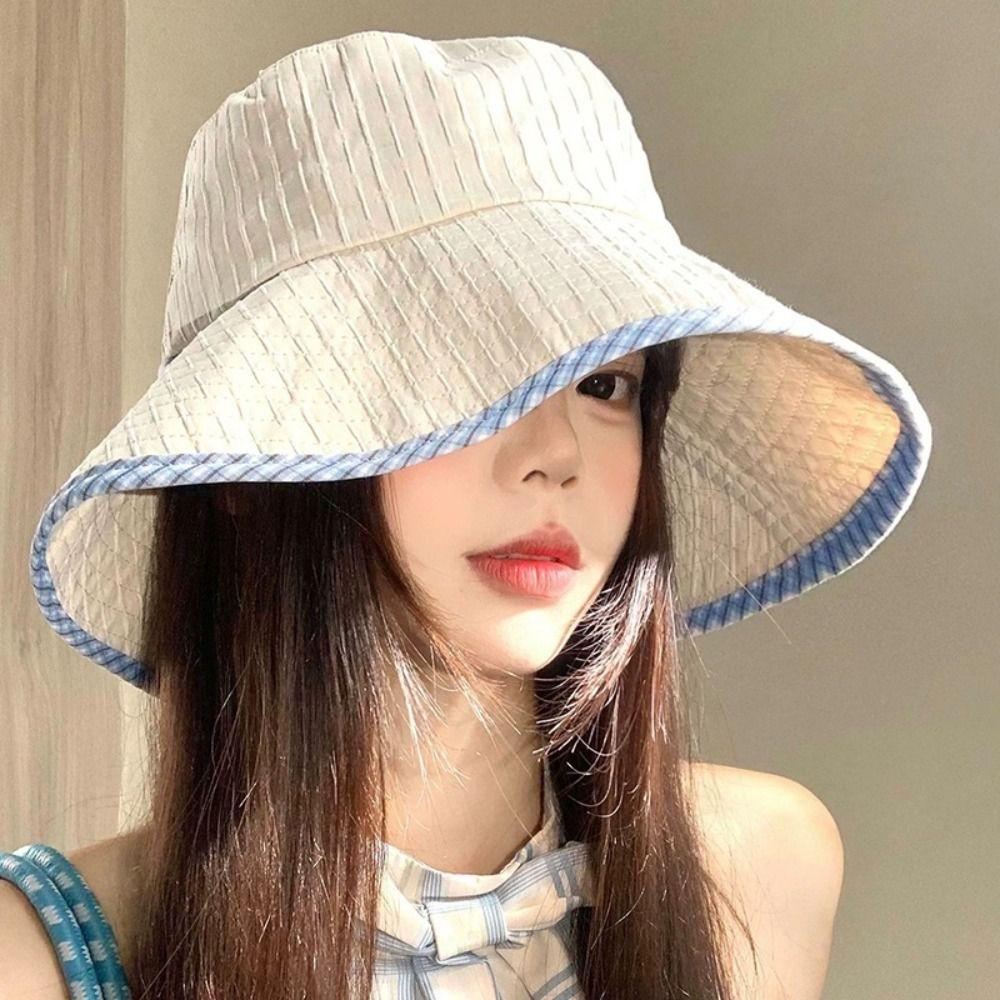 Wide Brim Fisherman Hat Adjustable Sun Cap New Sunshade Hat Holiday