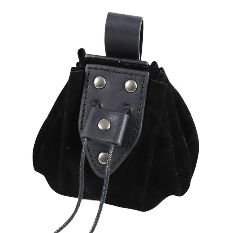 3 Pcs Medieval Belt Waist Bag Medieval Cosplay Set Belt Bag Dices Bag Halloween Renaissance Accessories for Women Man