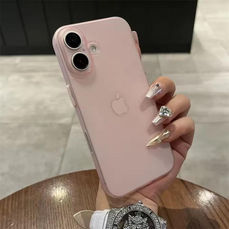 Ultra Thin TPU Case For iPhone 16 15 14 13 12 Pro Max Matte Cover For iPhone 16 Plus Slim Clear Shockproof Cases