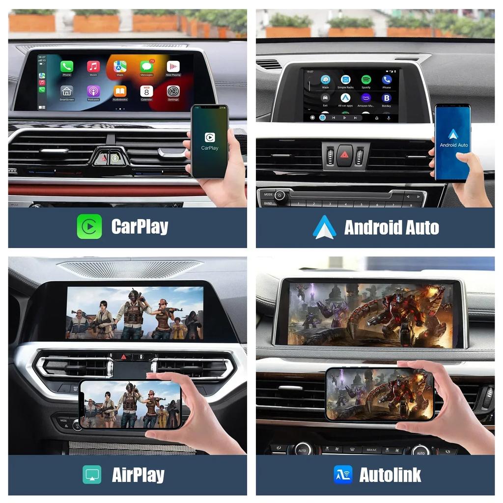 Беспроводной CarPlay Android AUTO для системы BMW NBT CIC 1 2 3 4 5 6 7 серии X1 X3 X4 X5 X6 MINI E60 E84 E70 F26 F25 F10 F11F20 F21