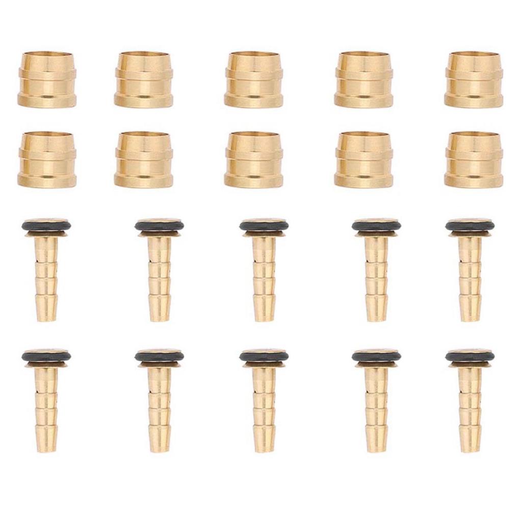 10 комплектов гидравлических дисковых тормозных шлангов, вставок-оливок для сменных деталей