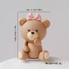 Soft Clay Cute Bear Cake Topper for Boy Girl Baby Shower Bear Theme Decoration Birthday Party Wedding Decoration Cake Decorating