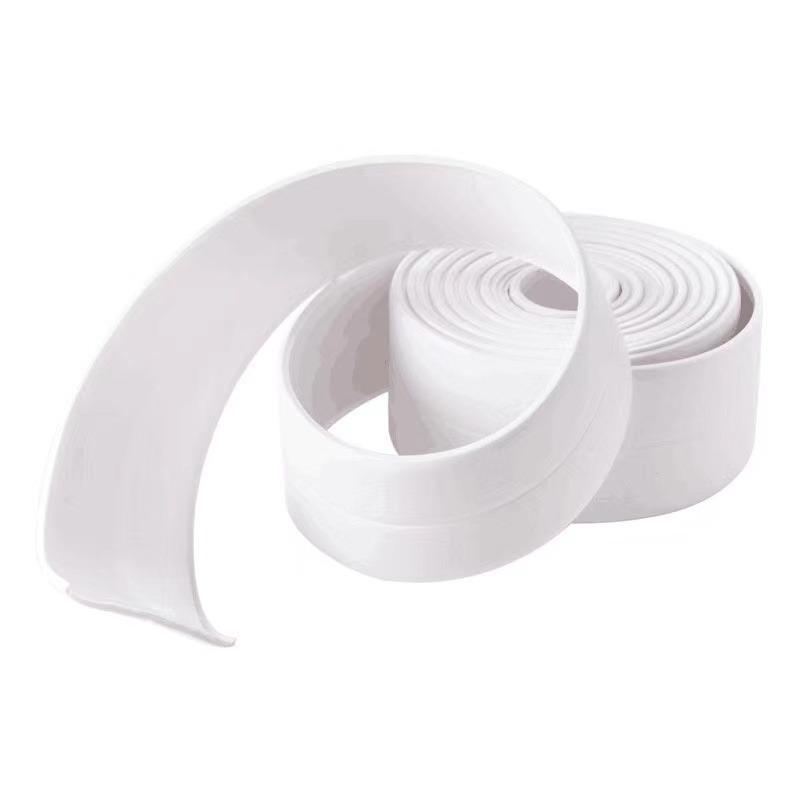 3.2M PVC Bath Sink Sealing Strip Tape Caulk Strip Self Adhesive Waterproof Mould-Proof Wall Sticker Sink Edge Tape for Bathroom Kitchen Accessories
