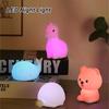 Rabbit Bear Silicone LED Night Light Lamp Cute Touch Control RGB Mood Night Lamp for Home Children