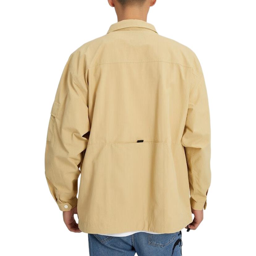 Vans Куртка для активного отдыха с вышитым логотипом на пуговицах и несколькими карманами, мужская коричневая VN0002GWYUU