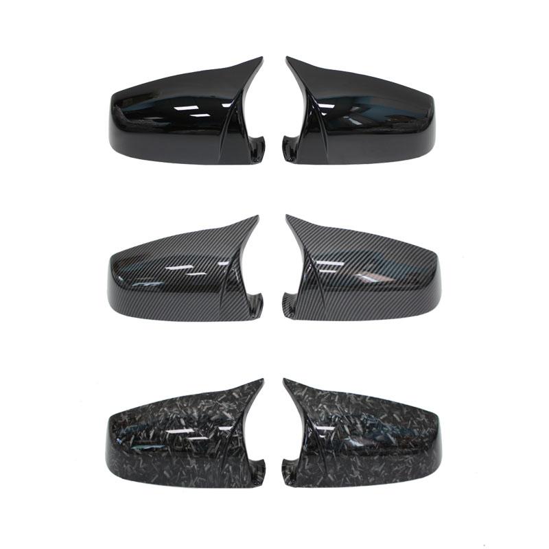 Side Wing Rearview Mirror Cover Cap Carbon Fiber Black For BMW 5 6 7 Series E60 E61 E63 E64 F01 F02-F04 F06 F07 F10 F11 F12 F13