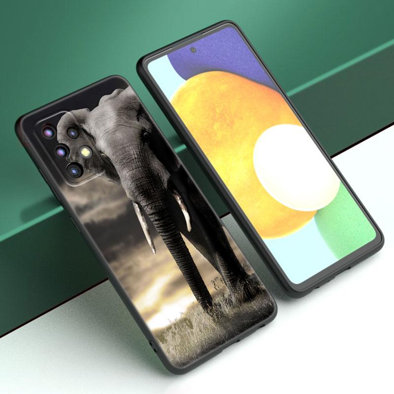 Animal Elephant Phone Case For Samsung A13 A22 A24 A32 4G A23 A25 A34 A35 A52S A53 A54 A55 A73 5G A12 A14 A15 A31 A33 A50 A51A72