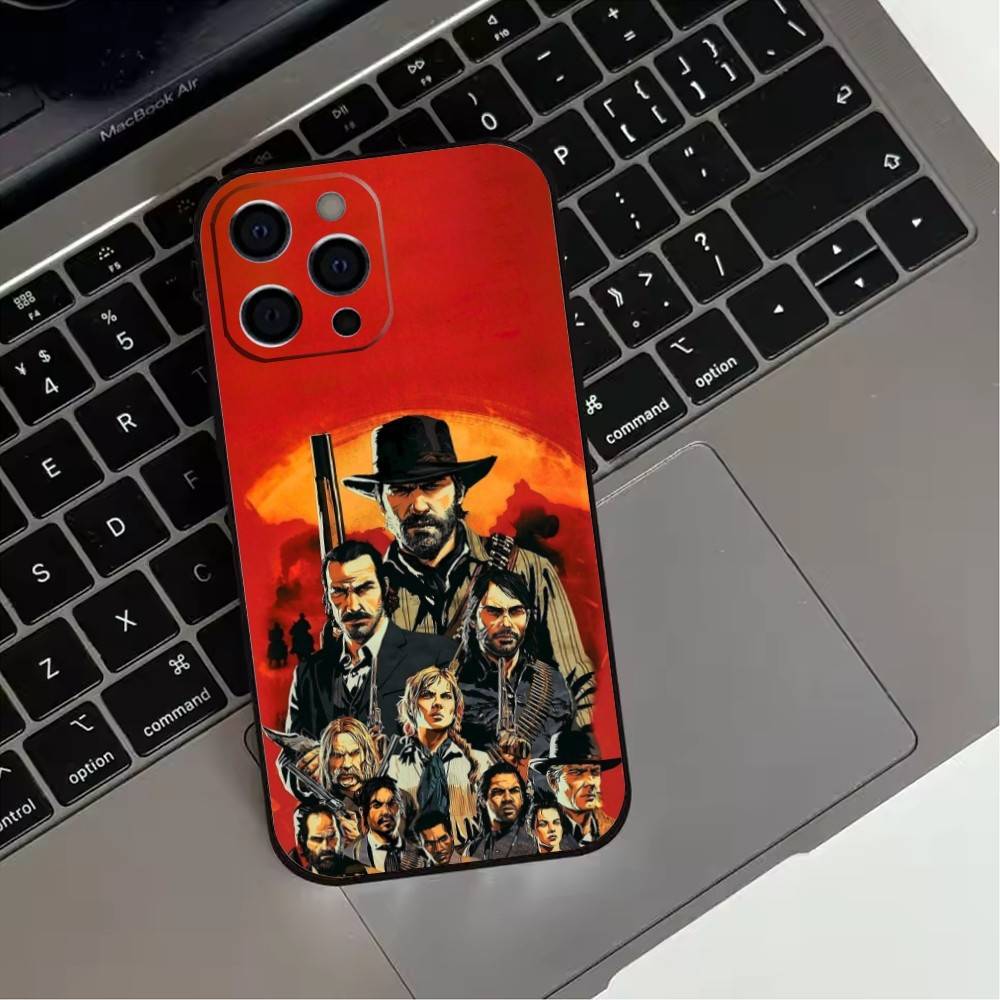 Red Dead R-Redemption 2 Phone Case For iPhone17,16,15,14,13,12,11 Plus,Pro Max Soft Black Cover