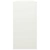Firewood Rack White 100 x 40 x 80 cm Steel