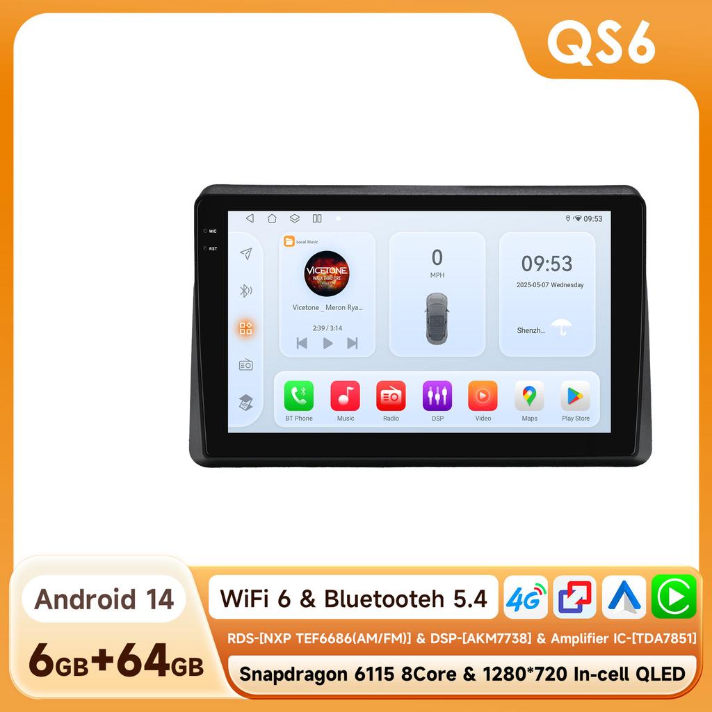 OSSURET Беспроводное радио Snapdragon Carplay Android Auto для Renault Master 2019 2020 2021 2022 Интеллектуальный экран Автомобильный мультимедийный плеер GPS-навигация