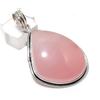Натуральный камень Розовый кварц 925 стерлинговое серебро Ювелирная подвеска 2,17" f2b84