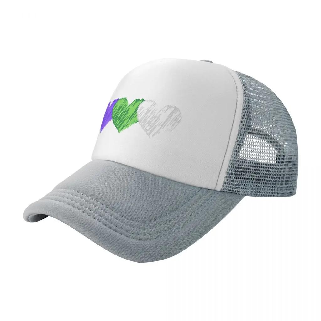 Suffragette Colours Hearts Baseball Cap Beach Bag hiking hat Wild Ball Hat Women's Men's